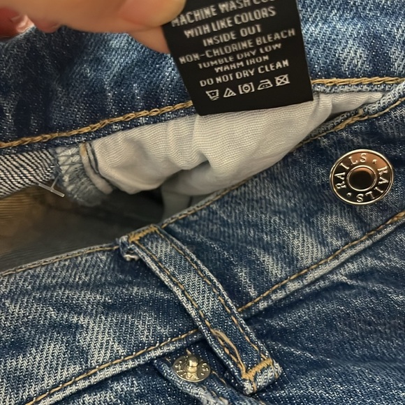 Rails The Getty Superhigh Waist Cropped Length Wide Leg Blue Jeans Size 27 NWOT - Picture 14 of 14
